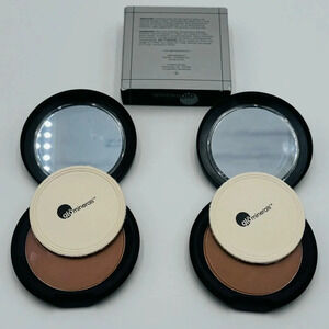 Glo Minerals GloMinerals GloPressed Base Honey Dark - .35 oz / 9.9g Lot Of 2 USA